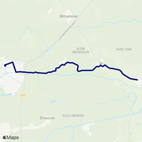 Arriva Engwierum - Dokkum, Busstation map