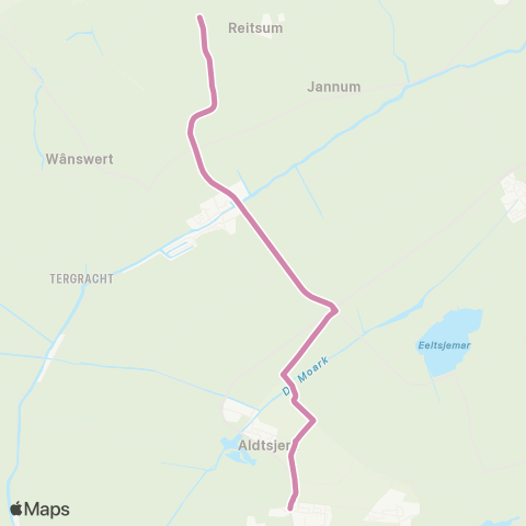 Arriva Ginnum - Oentsjerk map