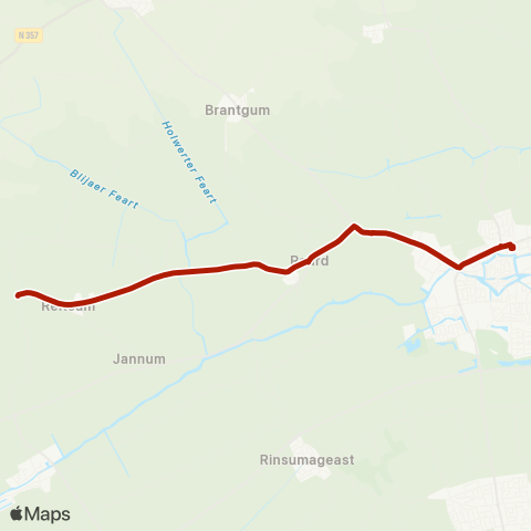 Arriva Ginnum - Dokkum, Busstation map