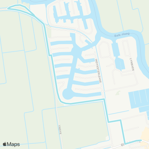 Arriva Indijk - Woudsend, Centrum map