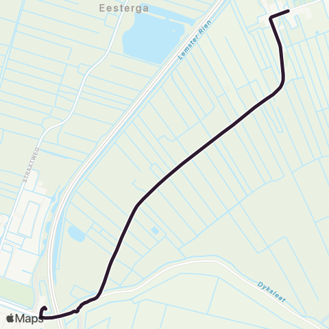 Arriva Oosterzee, Buren - Lemmer, Busstation map