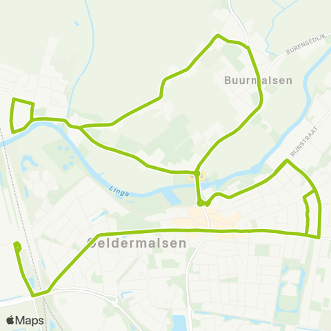 Arriva Geldermalsen - Tricht map