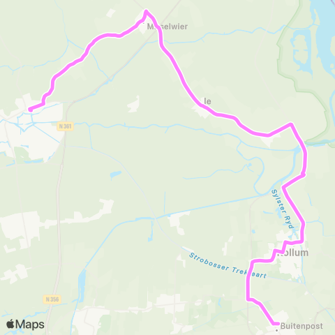 Arriva Dokkum - Buitenpost map