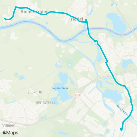 Arriva Well - 's-Hertogenbosch map