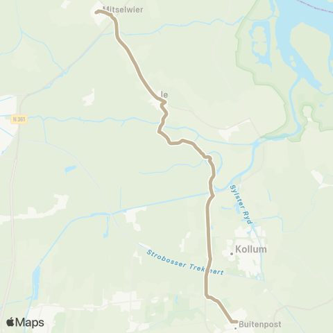 Arriva Metslawier - Buitenpost, Station map