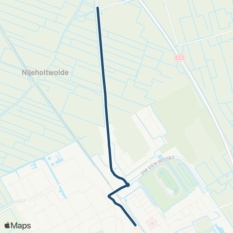 Arriva Oldeholtwolde - Wolvega, Station map