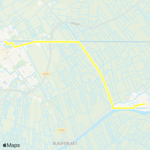 Arriva Gerkesklooster - Buitenpost, Station map