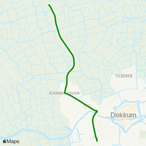 Arriva Hiaure - Dokkum, Sionsberg map