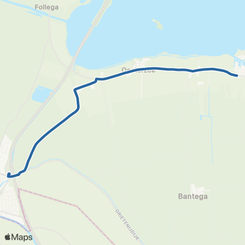 Arriva Echtenerbrug - Lemmer, Busstation map