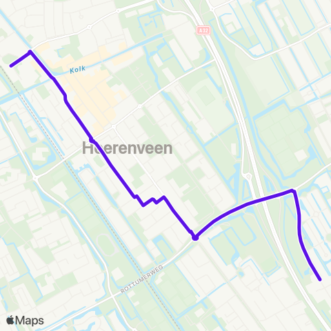 Arriva Oranjewoud - Heerenveen, Busstation map