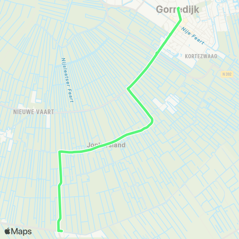 Arriva Bontebok - Gorredijk, Busstation map