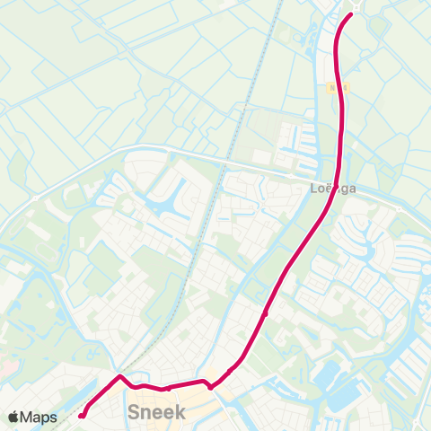 Arriva Scharnegoutum - Sneek, Busstation map