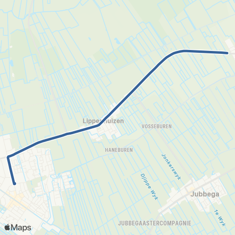 Arriva Hemrik - Gorredijk, Busstation map