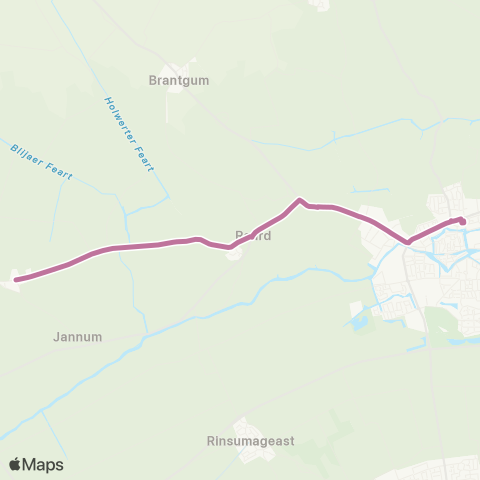 Arriva Reitsum - Dokkum, Busstation map