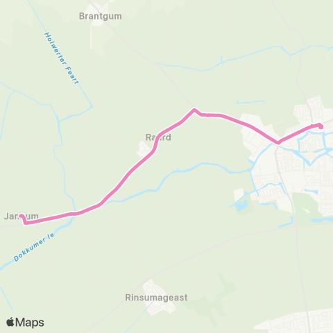 Arriva Jannum - Dokkum, Busstation map