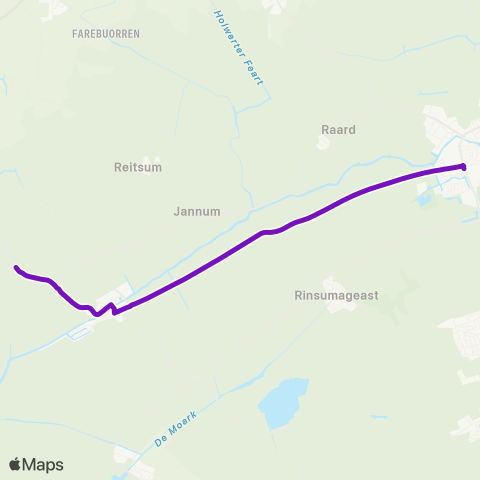 Arriva Wanswert - Dokkum, Sionsberg map