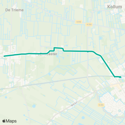 Arriva Kollumerzwaag - Buitenpost map