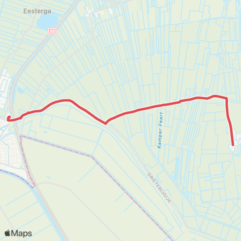 Arriva Bantega - Lemmer, Busstation map