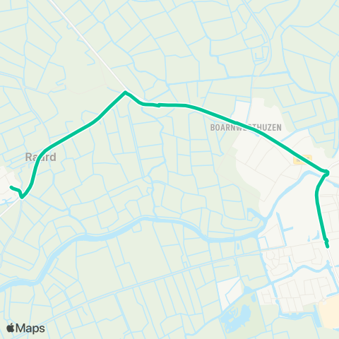 Arriva Raard - Dokkum, Sionsberg map