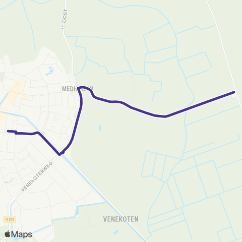 Arriva Fochteloo - Oosterwolde, Busstation map