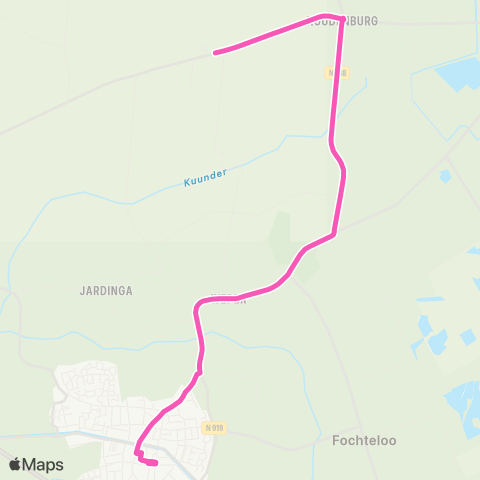 Arriva Haule - Oosterwolde, Busstation map