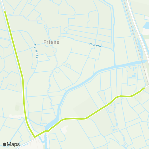 Arriva Friens - Grou, Station map