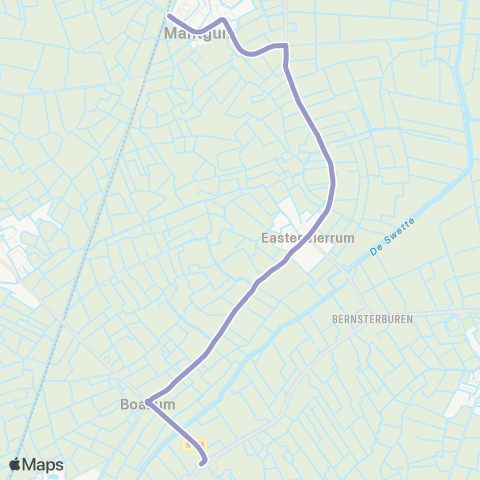 Arriva Dearsum - Mantgum, Station map