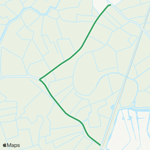 Arriva Jorwert, Hoek - Mantgum, Station map