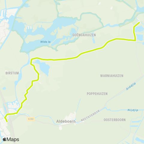 Arriva De Veenhoop - Akkrum, Station map