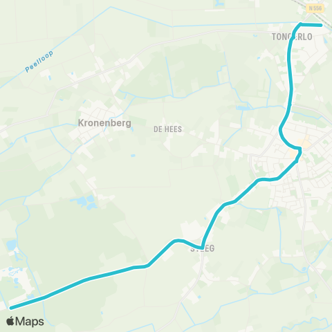 Arriva Horst Station - Toverland map