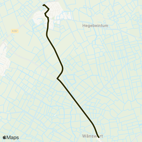 Arriva Wanswert - Ferwert, Prov. weg map