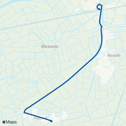 Arriva Hilaard - Deinum, Station map