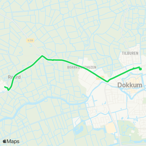 Arriva Raard - Dokkum, Busstation map