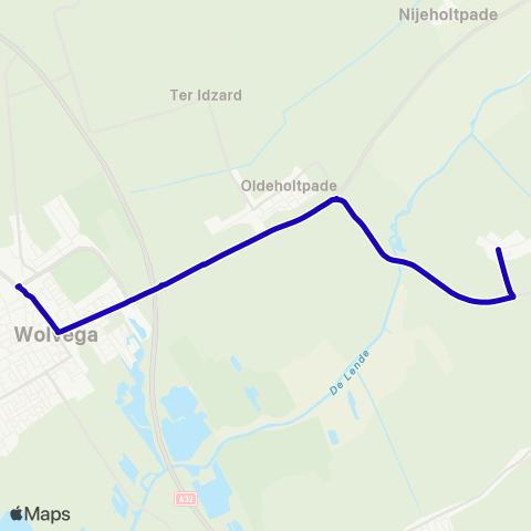 Arriva De Hoeve - Wolvega, Station map