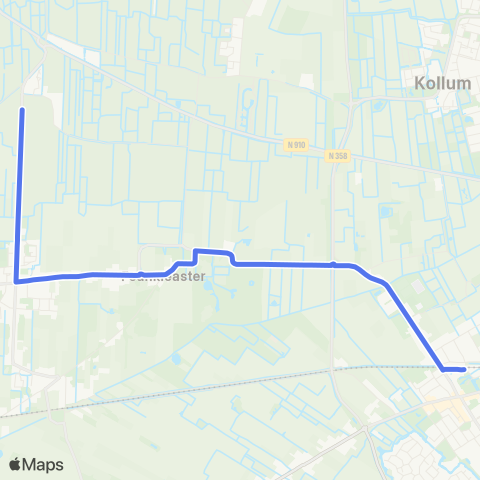 Arriva Triemen - Buitenpost, Station map