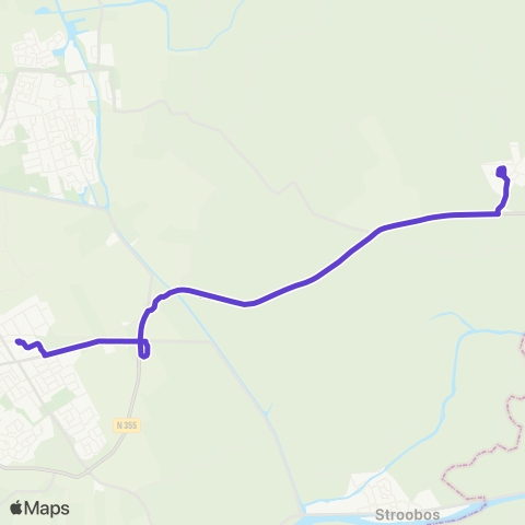 Arriva Burum, Waardshiem - Buitenpost, Station map