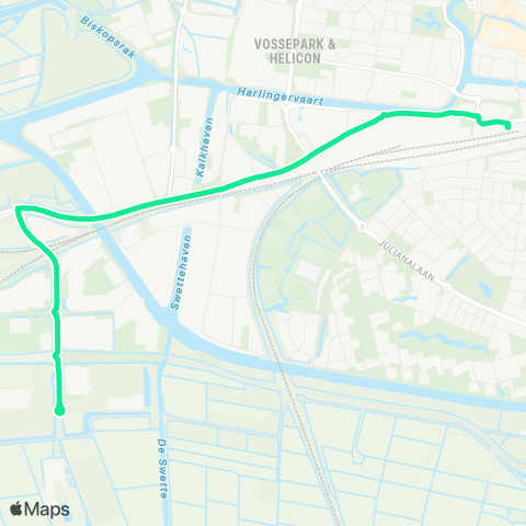 Arriva Dairy Campus - Leeuwarden, Station map