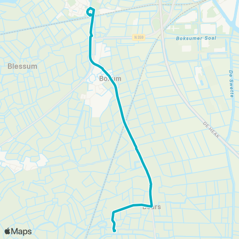 Arriva Bears - Deinum, Station map