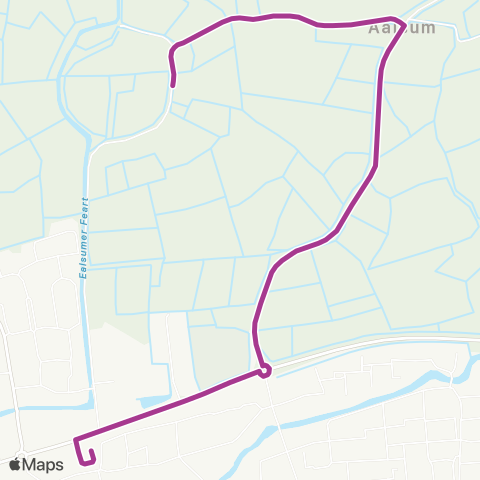 Arriva Aalsum - Dokkum, Busstation map