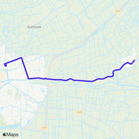 Arriva Oostrum - Dokkum, Busstation map