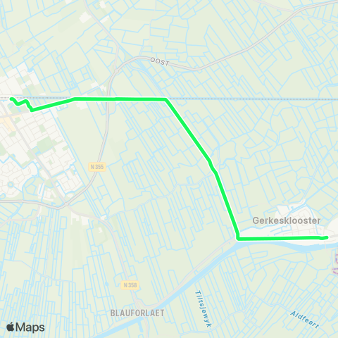 Arriva Stroobos - Buitenpost, Station map