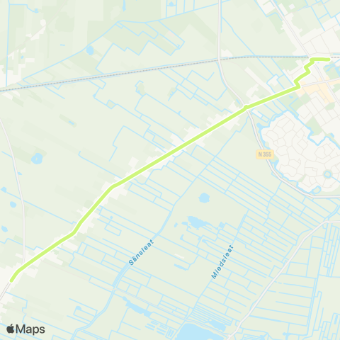 Arriva Twijzel - Buitenpost, Station map