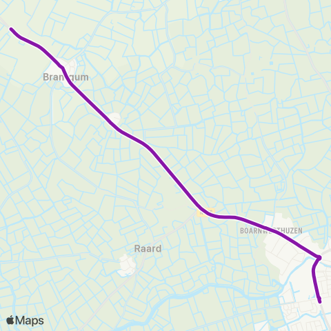 Arriva Waaxens - Dokkum, Sionsberg map