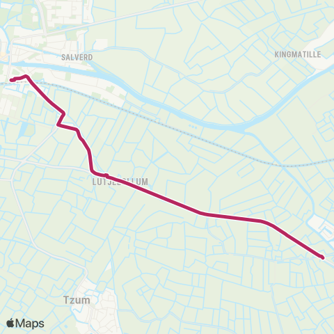 Arriva Wjelsryp - Franeker Station map