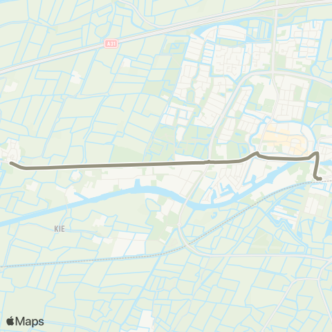 Arriva Herbaijum - Franeker, Station map