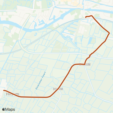 Arriva Hitzum - Franeker, Station map