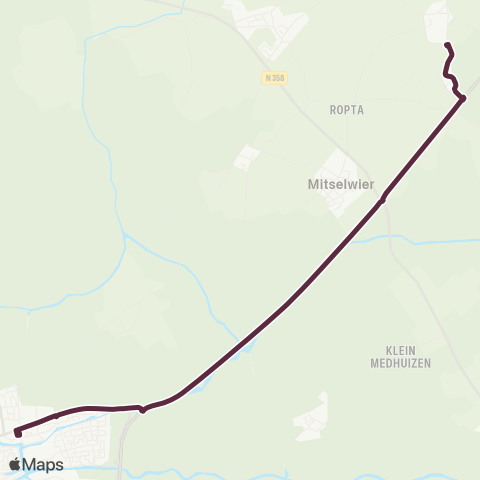 Arriva Morra - Dokkum, Busstation map