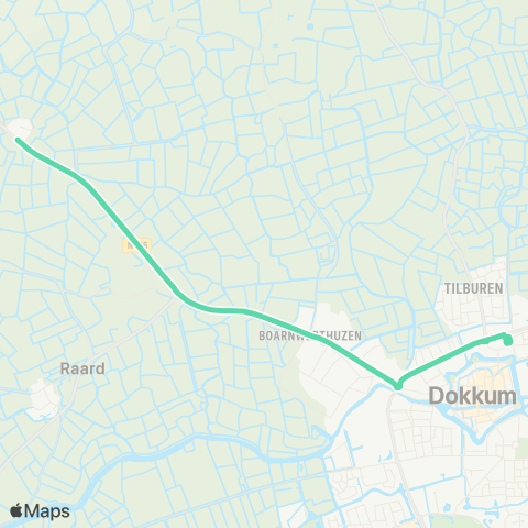 Arriva Foudgum - Dokkum, Busstation map