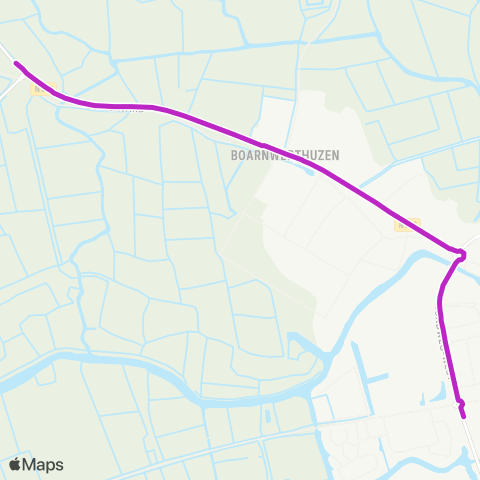 Arriva Bornwird - Dokkum, Sionsberg map