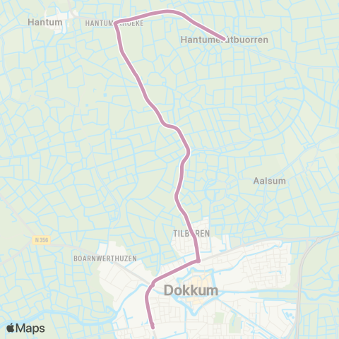 Arriva Hantumeruitburen - Dokkum, Sionsberg map